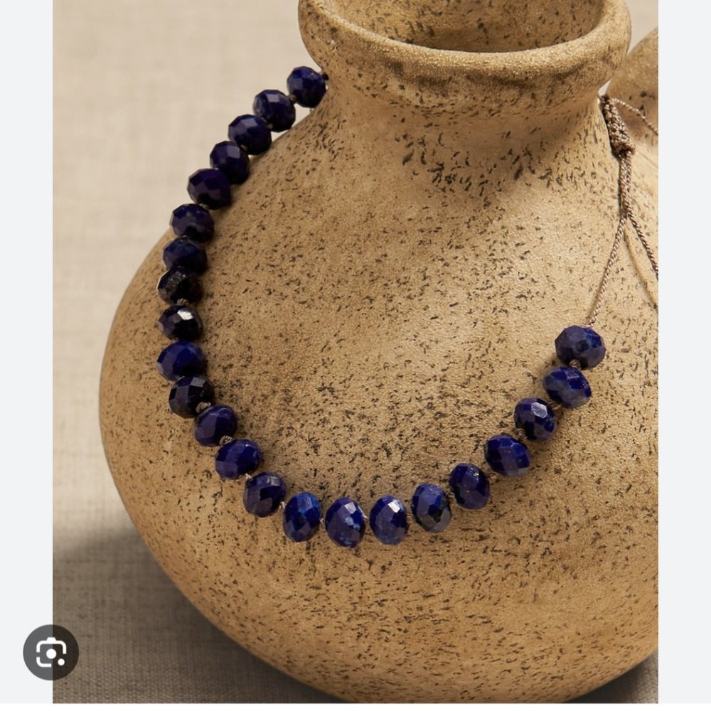 Banana Republic Lapis Knotted Bracelet